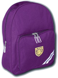 purple plain infant backpack