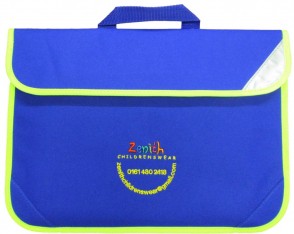 royal blue high visibility book bag