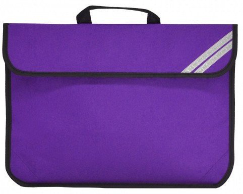 Purple plain book bag