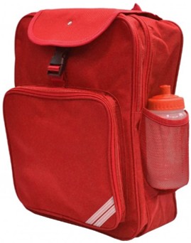 blue plain junior backpack